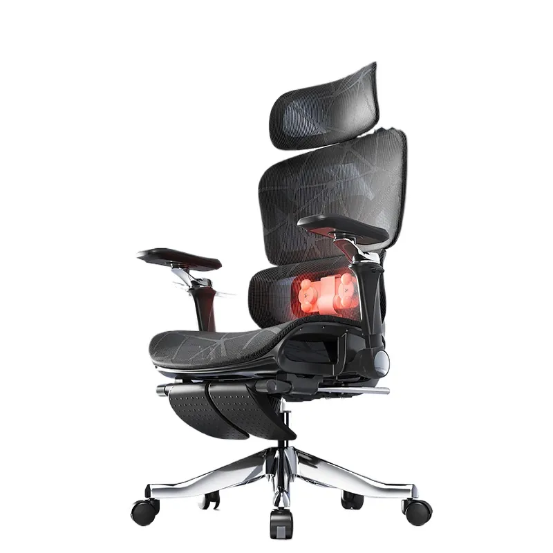 Gaming & Esports District - Ergonomic Massage Lumbar Support Heating Office