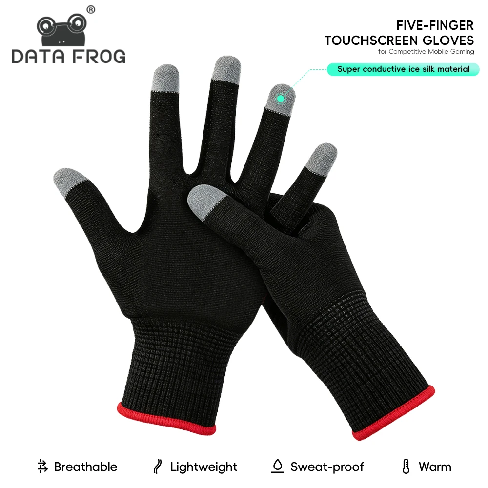 Esports Gaming Finger Sleeve - Data Frog Mobile Gaming Gloves for