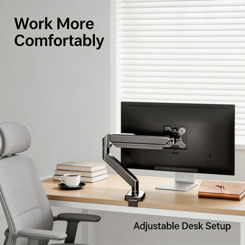 Dual Monitor Stand - Universal Single Monitor Bracket Up To
