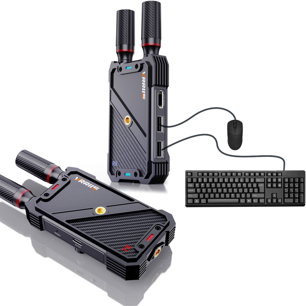 Keyboard Tenkeyless - VRRIIS WL082K 400m Wireless HDMI KVM