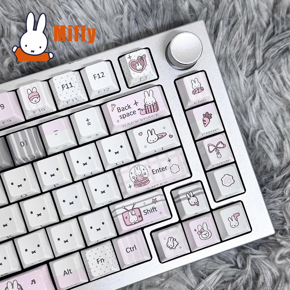 Kawaii Miffy Mechanical Keyboa - Keyboard Tenkeyless ulasan dan harga