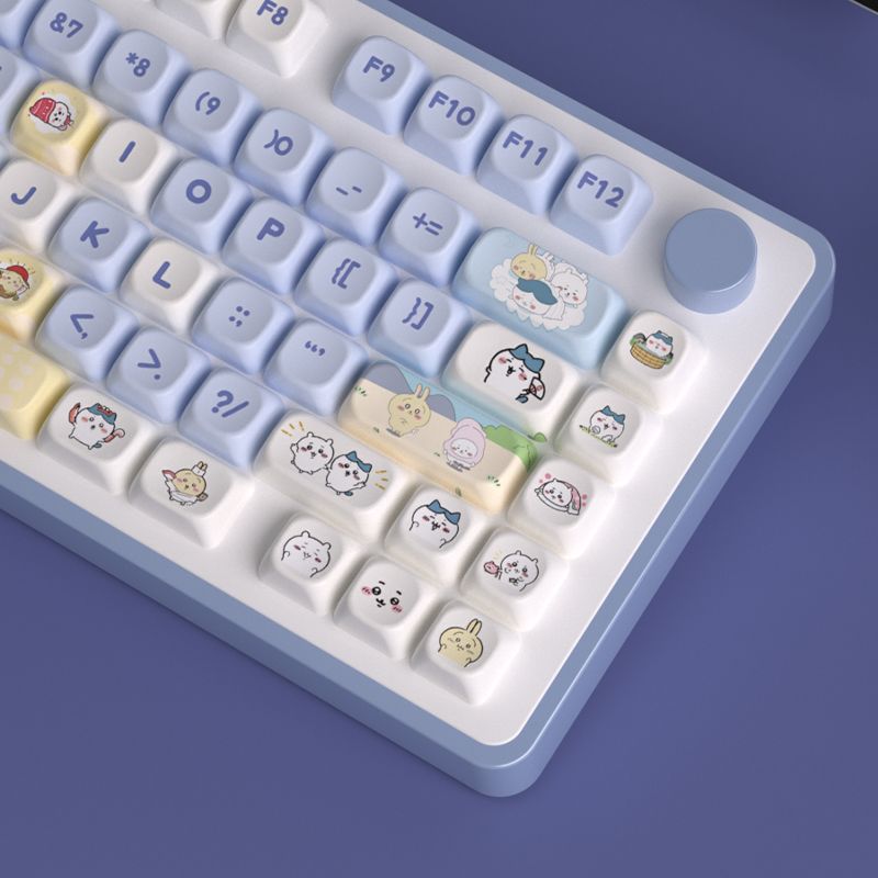 Kawaii Cute Chiikawa Themed MO - Keyboard Tenkeyless ulasan dan harga