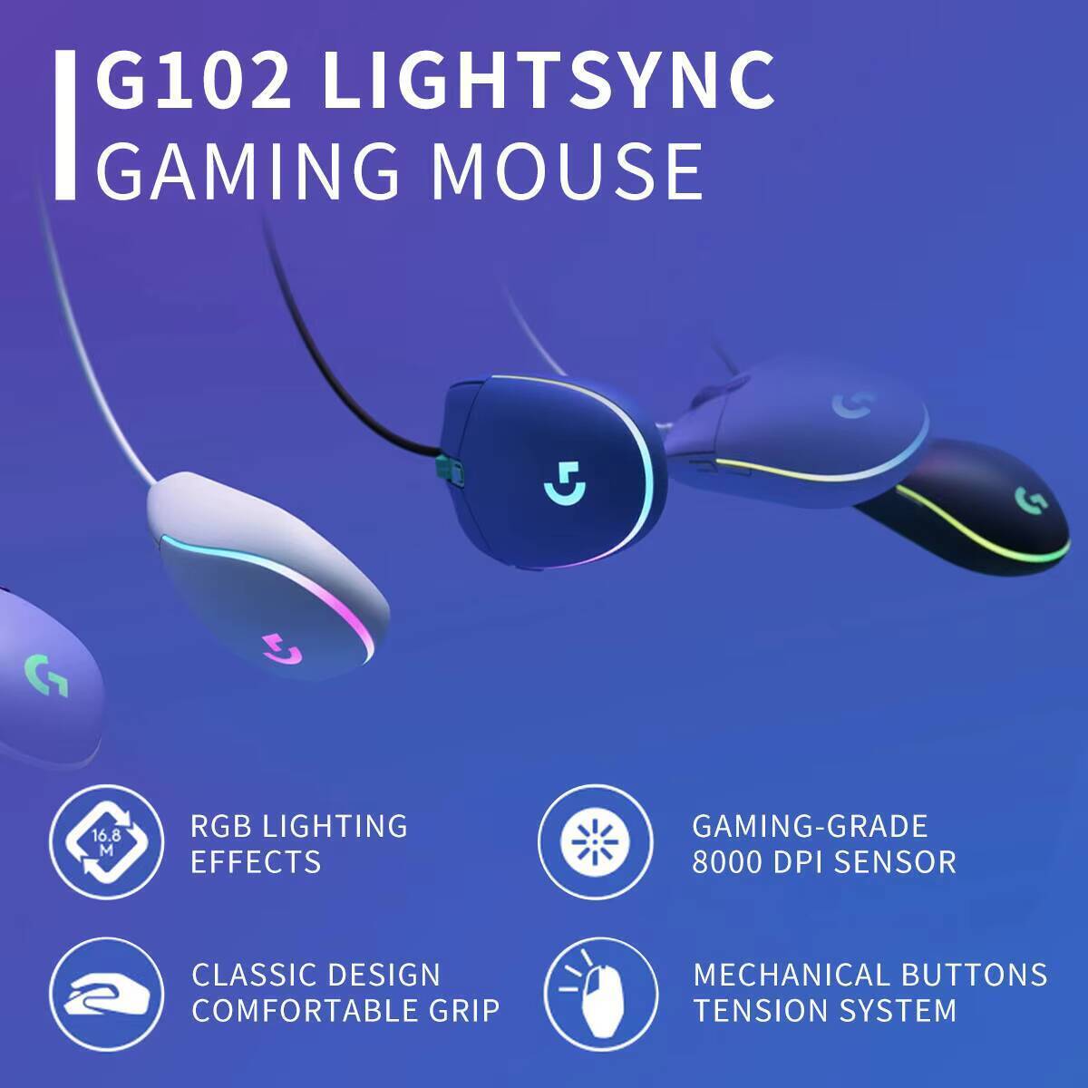 Logitech G102 Gaming Mouse, 20 - Esports Gaming Tournaments ulasan dan harga