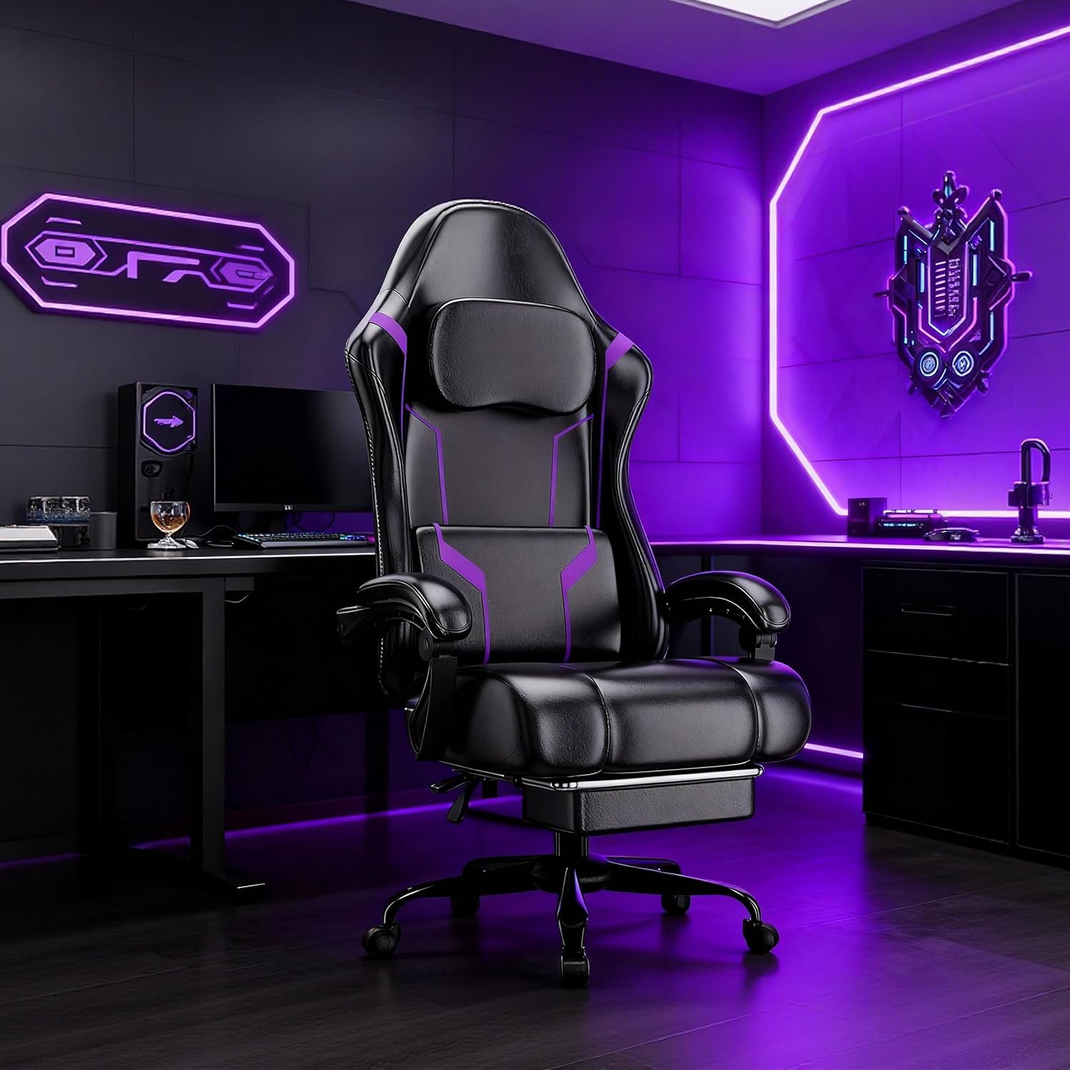 Ergonomic Gaming Chair with Po - Gaming & Esports District ulasan dan harga