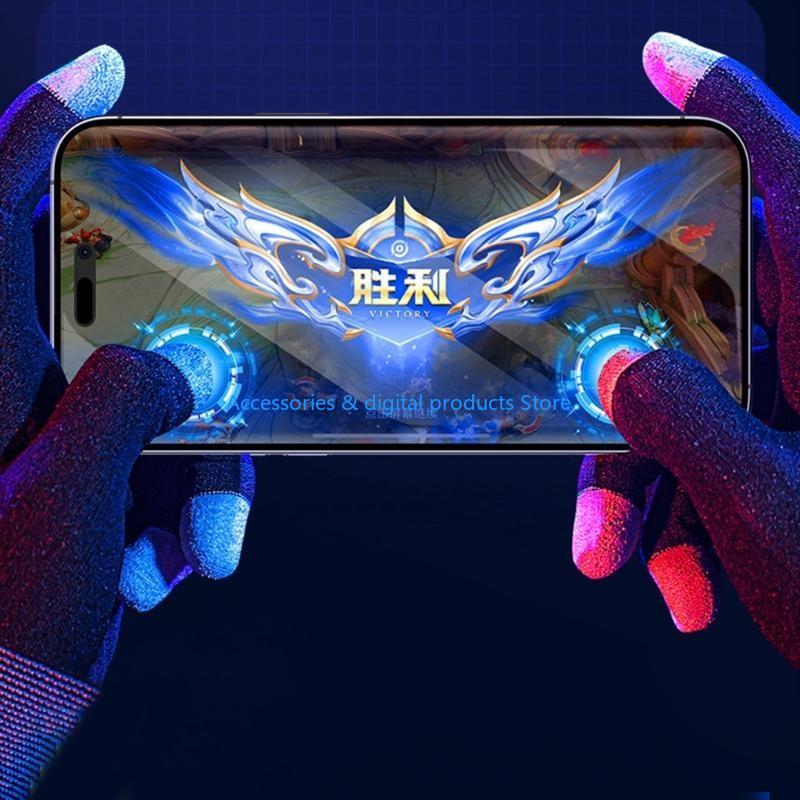 77JD 1 Pair Highly Sensitive F - Esports Gaming Finger Sleeve ulasan dan harga