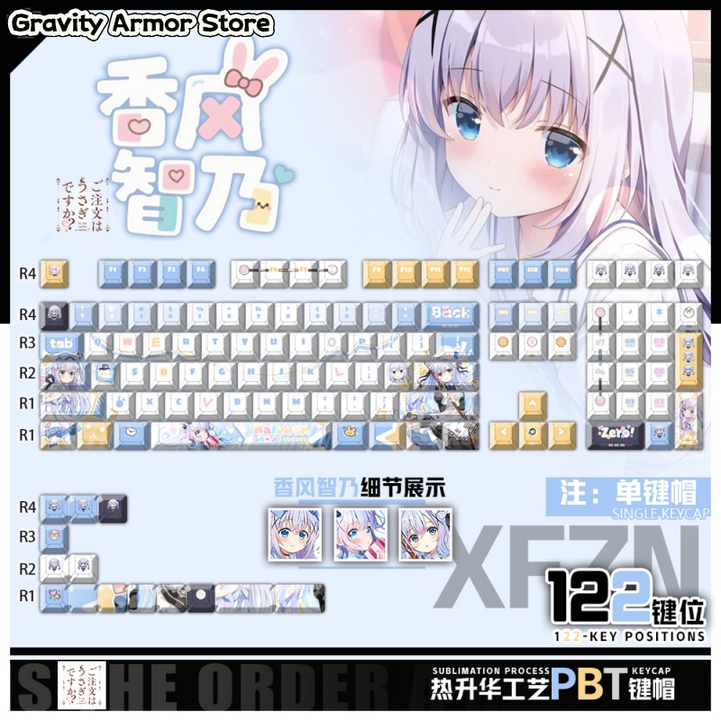 Is The Order A Rabbit? Kafū Ch - Keyboard Tenkeyless ulasan dan harga