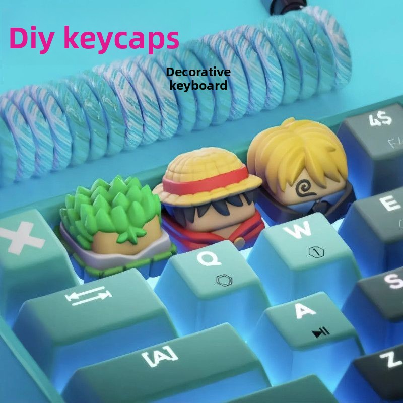 One Piece Anime Periphery Monk - Keyboard Tenkeyless ulasan dan harga
