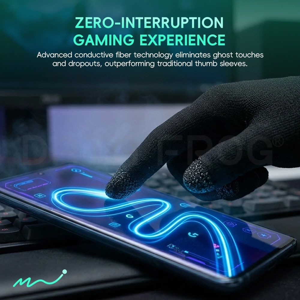 Data Frog Mobile Gaming Gloves - Esports Gaming Finger Sleeve ulasan dan harga