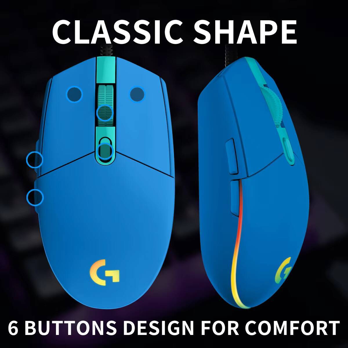 Logitech G203 Gaming Mouse LIG - Logitech Mouse G203 ulasan dan harga