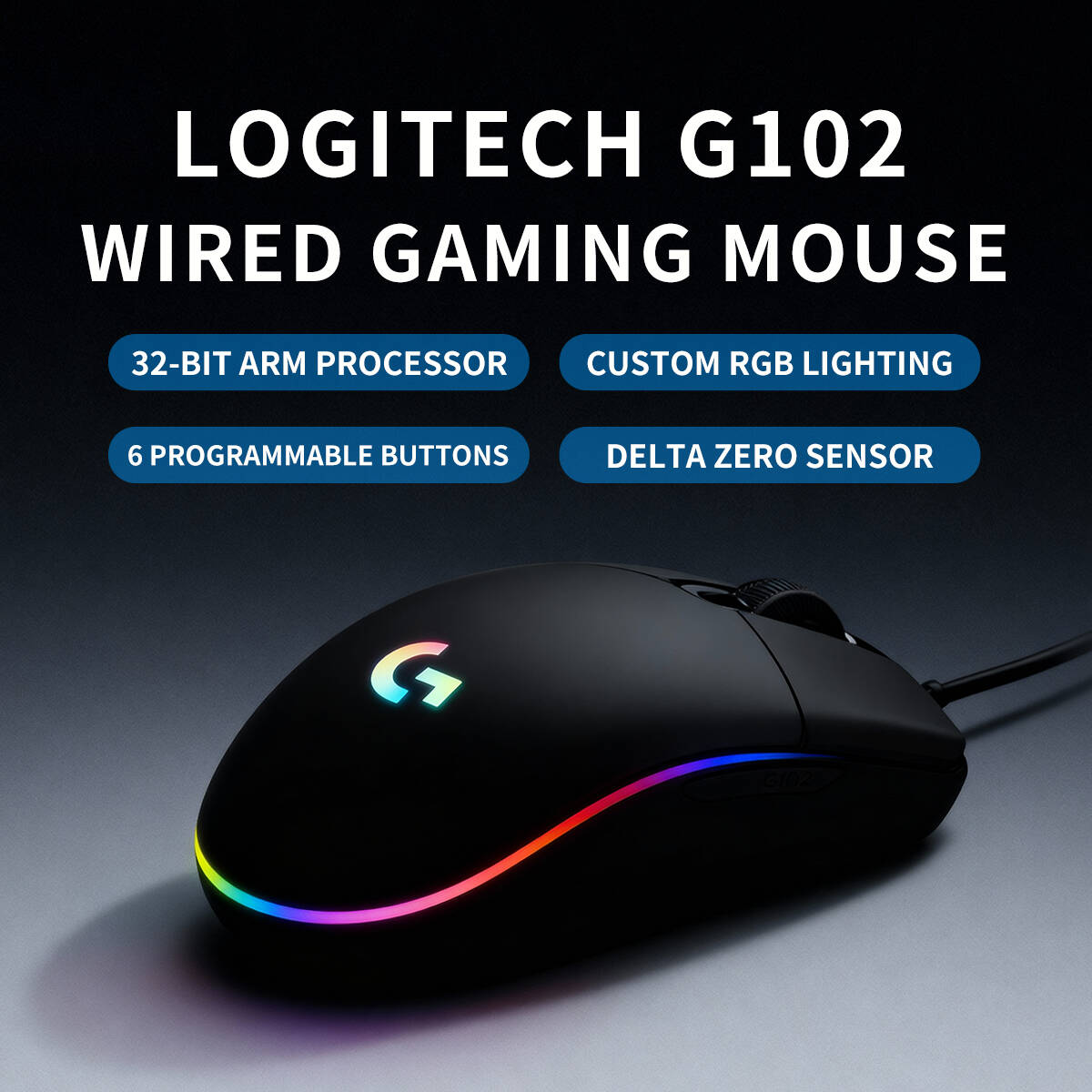 Logitech G102 Prodigy Mouse 1m - Esports Gaming Tournaments ulasan dan harga