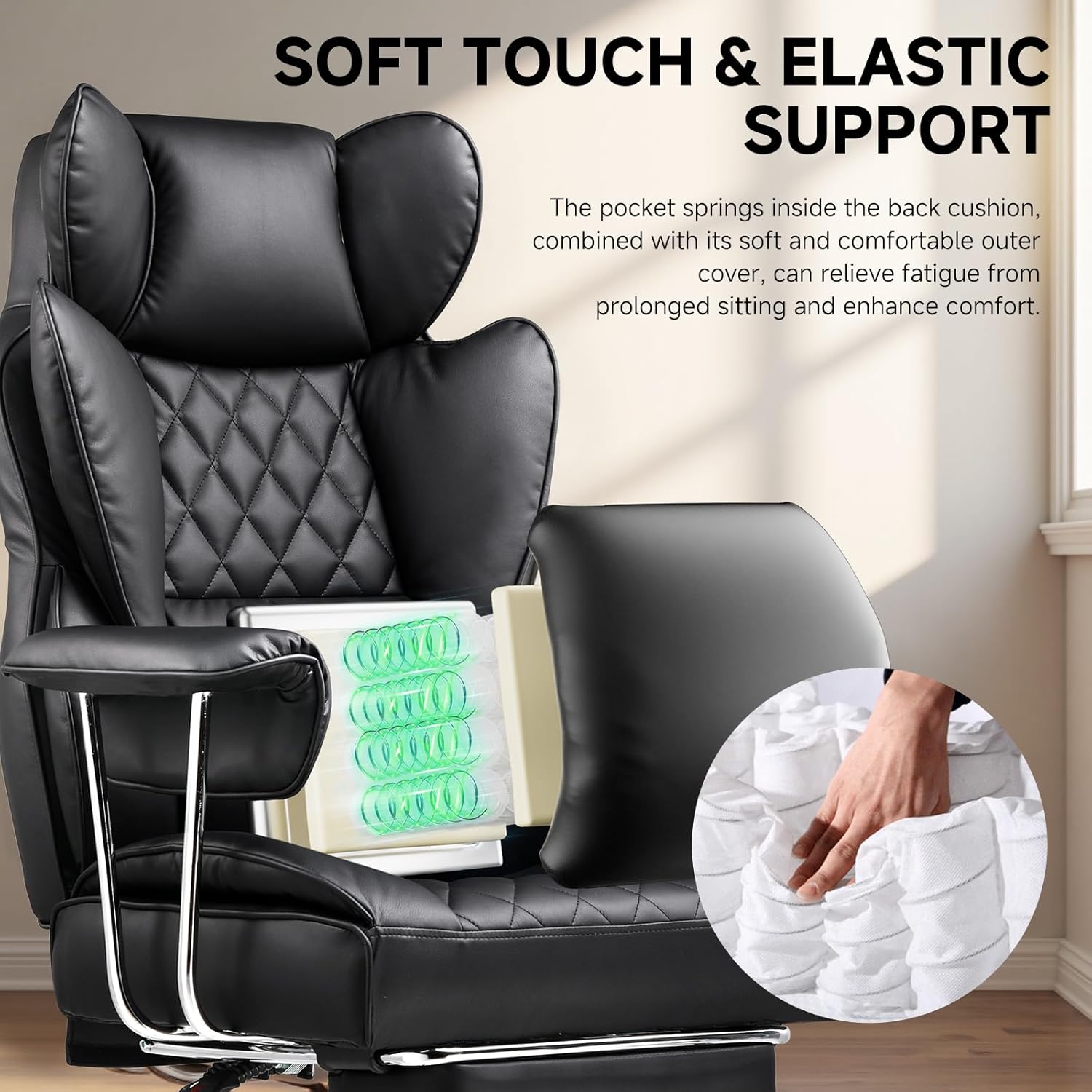 Big and Tall Office Chair with - Gaming & Esports District ulasan dan harga