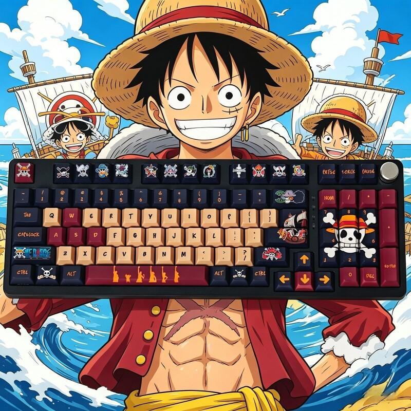 BANDAI One Piece Monkey D. Luf - Keyboard Tenkeyless ulasan dan harga