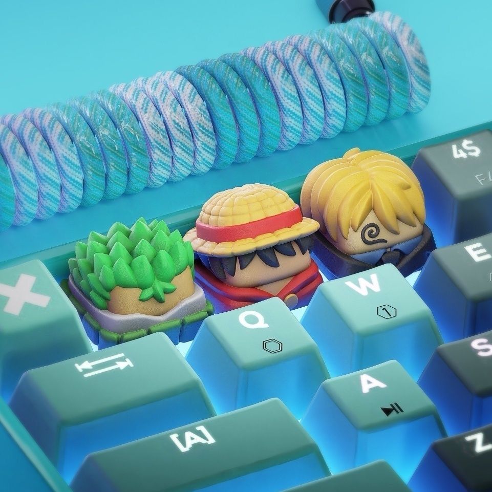 New Kawaii ONE PIECE Luffy Key - Keyboard Tenkeyless ulasan dan harga