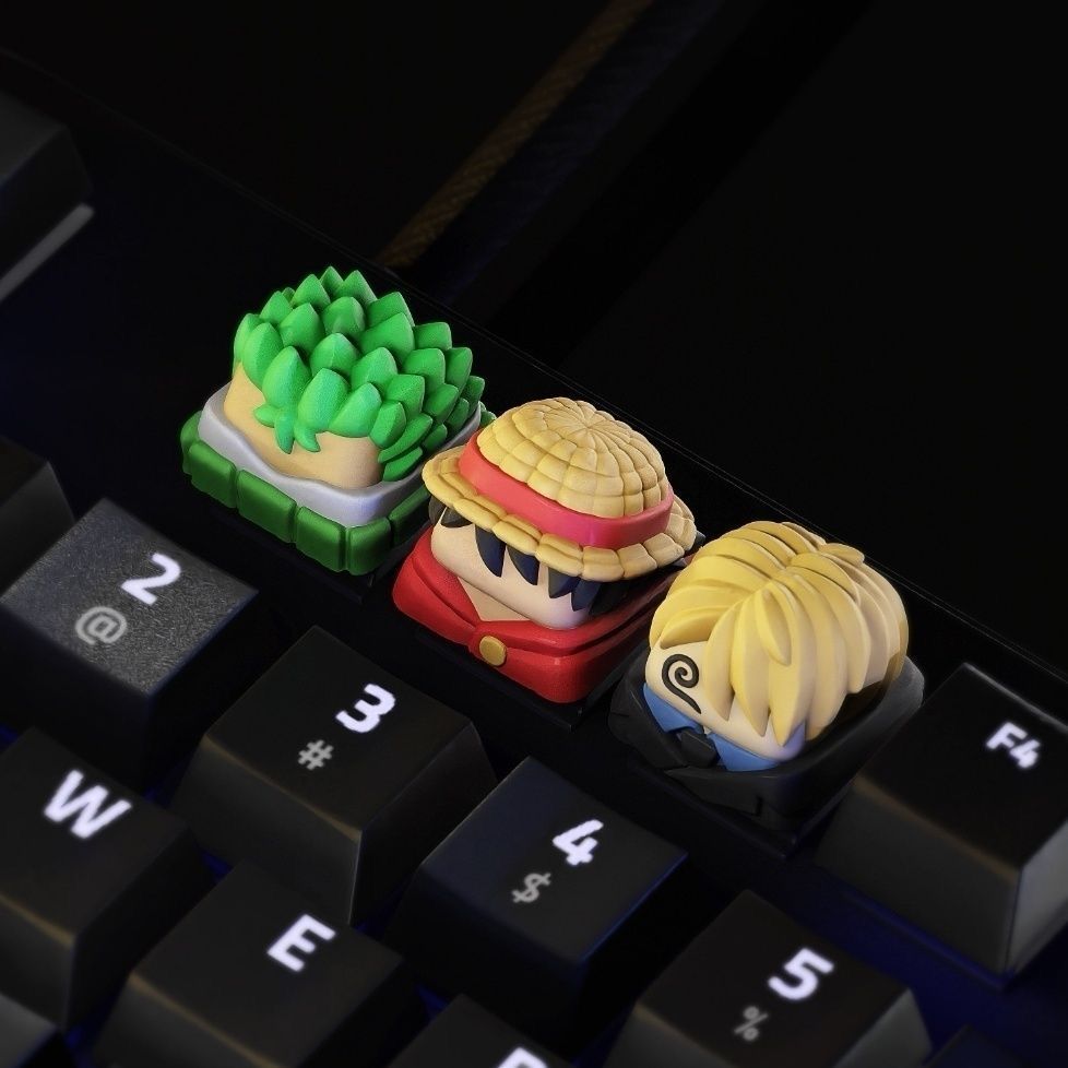 New Kawaii ONE PIECE Luffy Key - Keyboard Tenkeyless ulasan dan harga